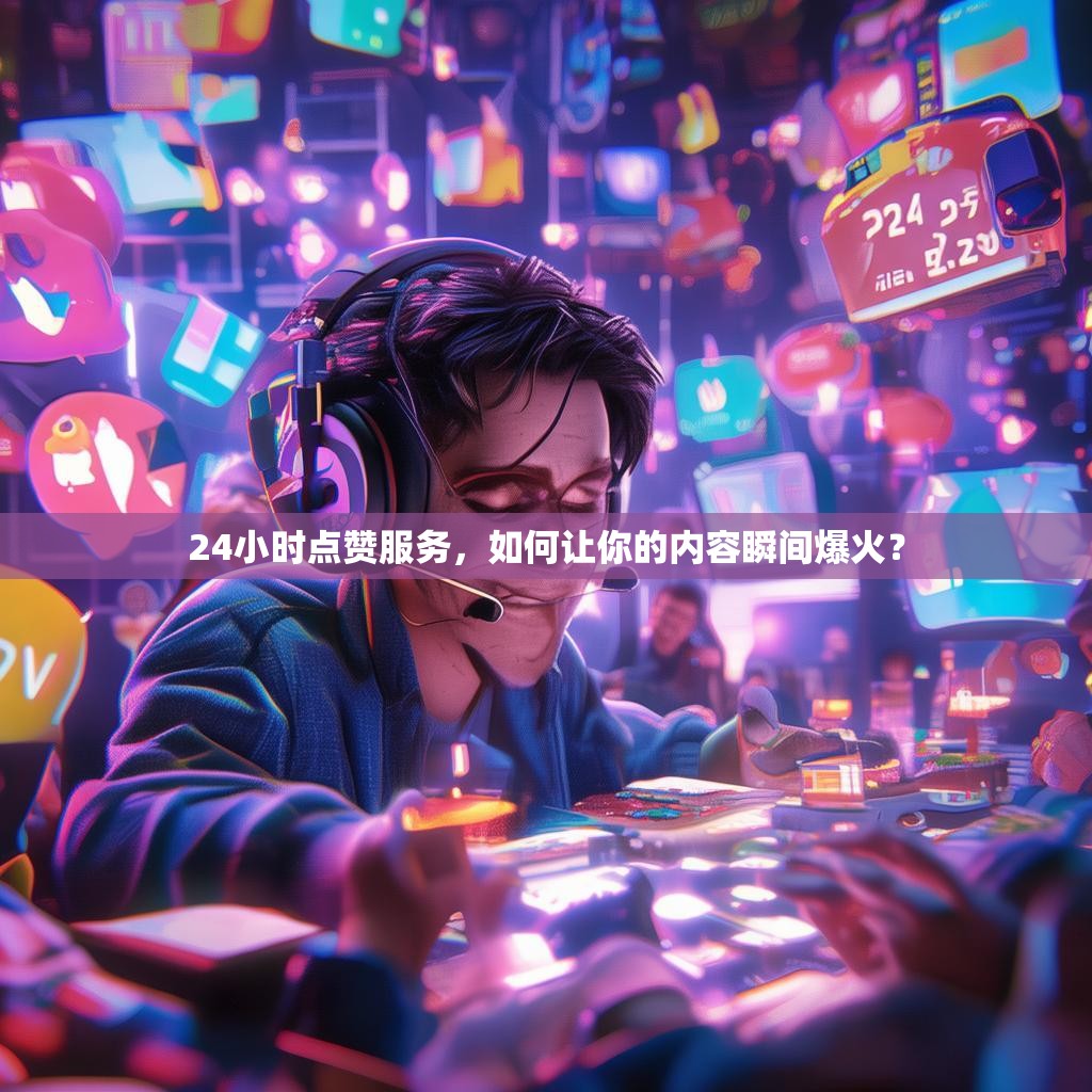 24小时点赞服务，如何让你的内容瞬间爆火？