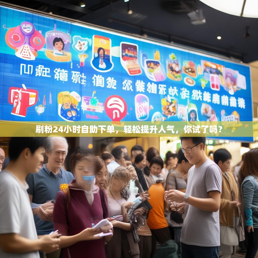 刷粉24小时自助下单，轻松提升人气，你试了吗？