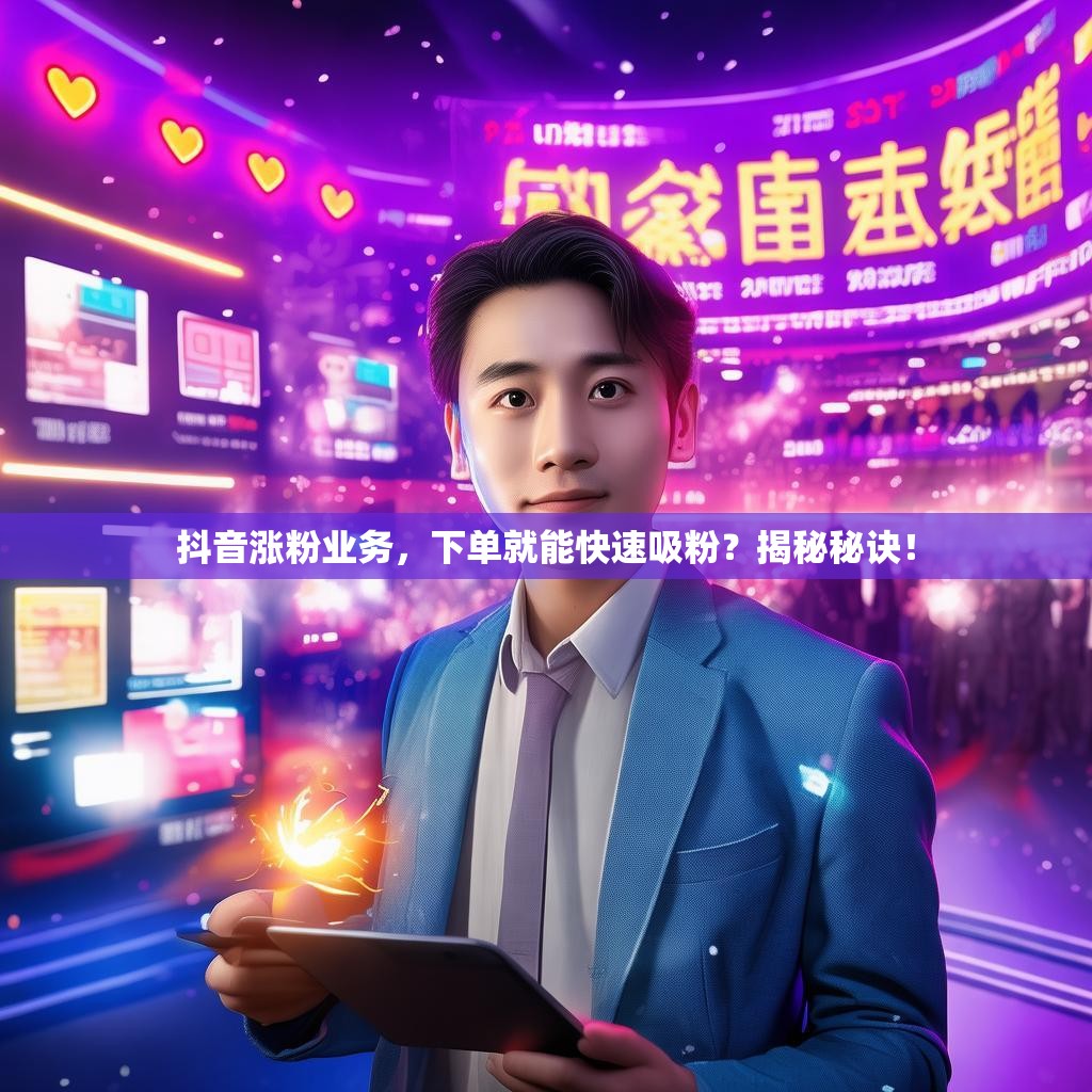 抖音涨粉业务，下单就能快速吸粉？揭秘秘诀！